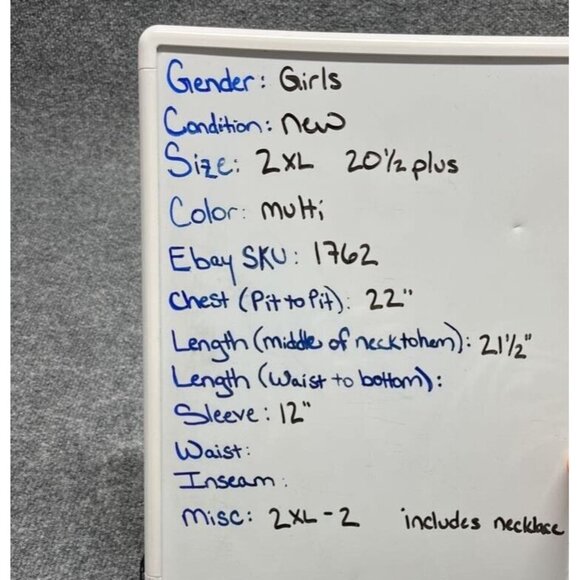 Arizona Necklace Blouse Girls Plus 2XL 20.5 Black Red Floral Cold Shoulder New - Picture 11 of 12